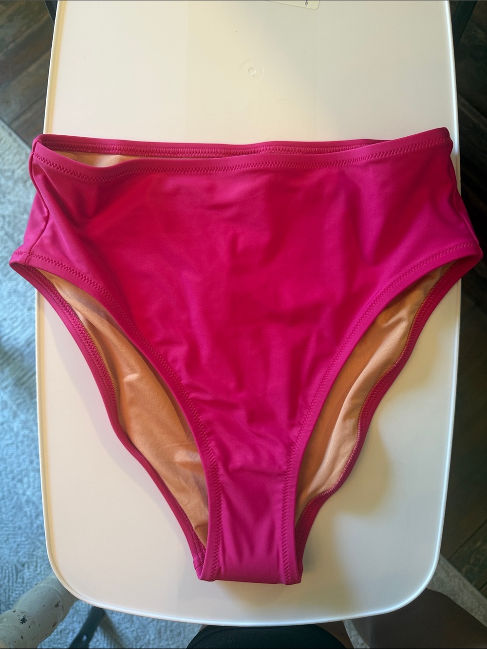 J. Crew Hot Pink High-Waist Bikini Bottom